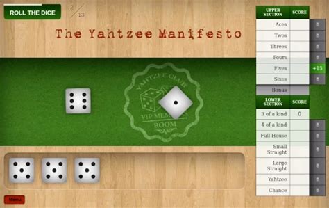 yahtzee manifesto|Play Yahtzee Online – Free Unblocked Single